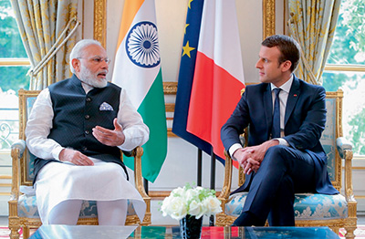 rencontre-emmanuel-macron-avec-narendra-modi-premier-ministre-indien